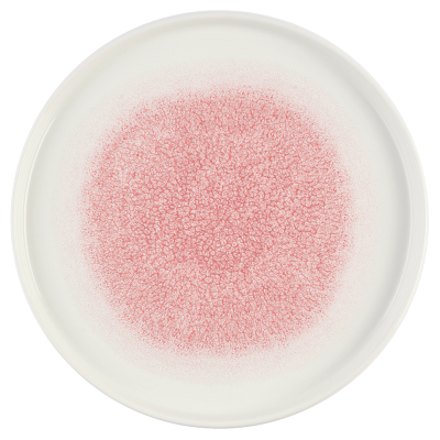 Churchill Raku Pink Quartz Walled Plate 10.25" (Pack 6)