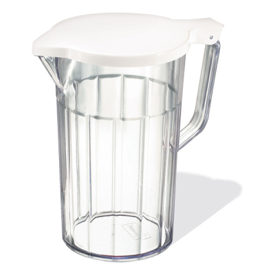 Stewart Clear Jug with White Lid 1.2 Litre