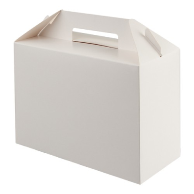White Large Carry Pack / Lunch Box 265 x 128 x 180mm (Pack 125)
