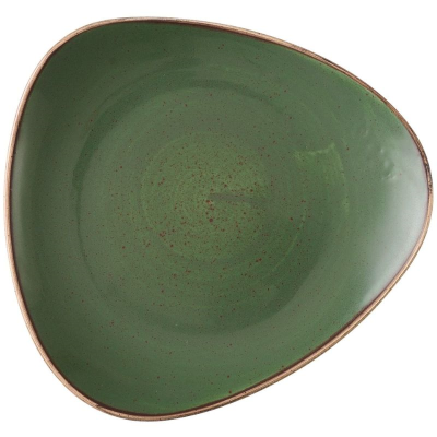 Churchill Stonecast Sorrel Green Lotus Plate 9" (Pack 12)