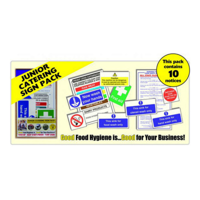 Junior Catering Sign Pack Contains 10 Notices