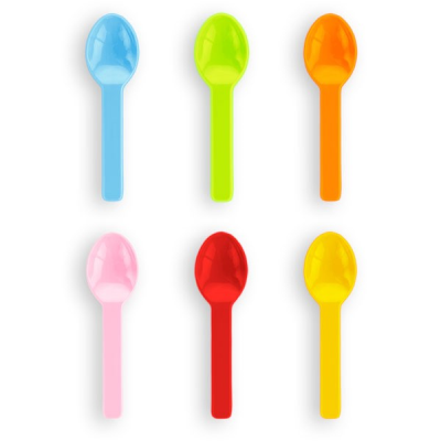 Vegware PLA Tutti Frutti Ice Cream Spoons 3" (Pack 100)
