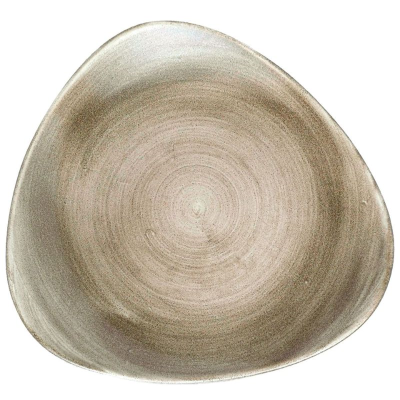 Churchill Stonecast Patina Antique Taupe Lotus Plate 10" (Pack 12)