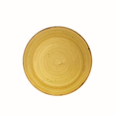 Churchil Stonecast Mustard Evolve Coupe Plate 8.67"