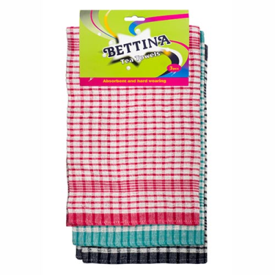 Bettina Cotton Tea Towels (Pack 3)