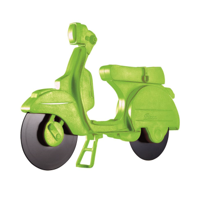 Pizza Cutter Scooter with stand Green