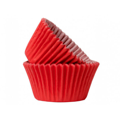 Red Muffin Cases (Pack 50)