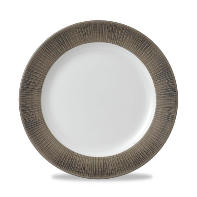 Churchill Bamboo Spinwash Dusk Footed Plate 10.25" (Pack 12)