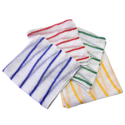 Colour Coded Stockinette Cleaning Cloth Green 30x35cm (Pack 10)
