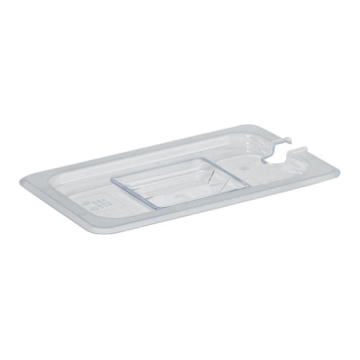 Gastronorm Lid Clear Polycarbonate 1/4 Notched