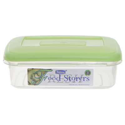 Whitefurze 0.8 Litre Food Storage Box With Green Lid