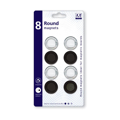 A* Round Magnets (Pack of 8)