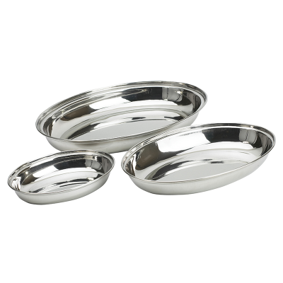 Stainless Steel Oval Vegetable Dish 17.5cm/7"