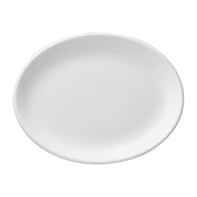 Churchil White Oval Plate 12" (Pack 12)