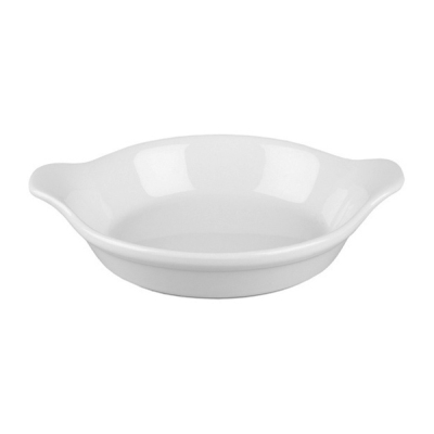 Churchil Cookware White Cookware Large Round Eared Dish 7.125" (Pack 6)