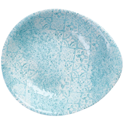 Churchill Med Tiles Aquamarine Round Round Dish 6.38x5.63" (Pack 12)
