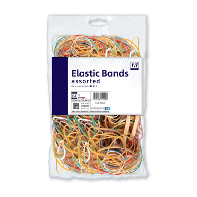 A* Elastic Bands In Asssorted Colours 60Grm