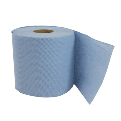 Blue Centre Feed Rolls 195mm x 150m Embossed (Pack 6)