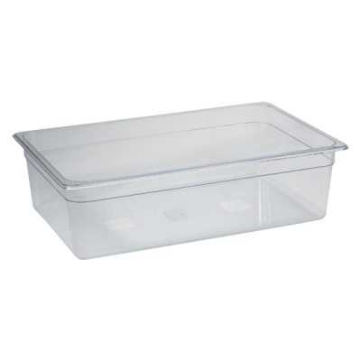 Gastronorm Pan Clear Polycarbonate 1/1 150mm Deep