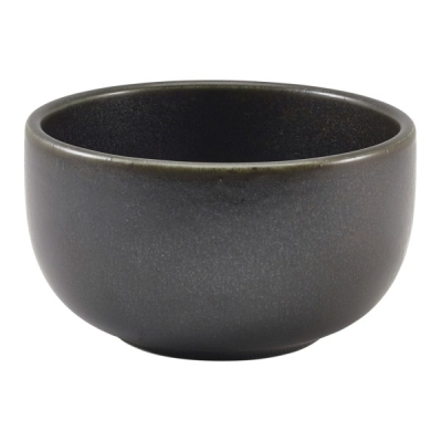 Genware Terra Porcelain Black Round Bowl 12.5cm