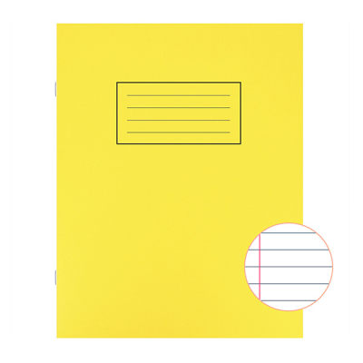 Silvine Exercise Book Lined 80 Pages 229x178mm Yellow EX103 (Pack 10)