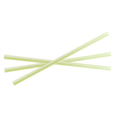 Vegware Compostable 10mm PLA Green Stripe Jumbissimo Straw (Pack 120)