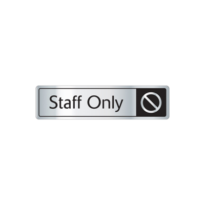 Door Sign Staff Only with Symbol