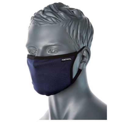 3 Ply Reusable Fabric Face Mask, 100% Cotton, Washable at 60 degrees
