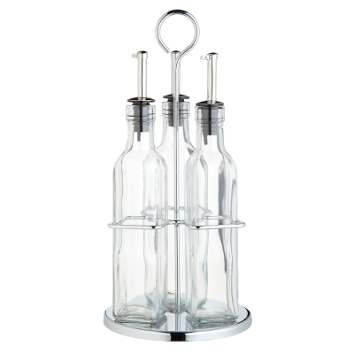 World Of Flavours Italian Glass Oil And Vinegar Set