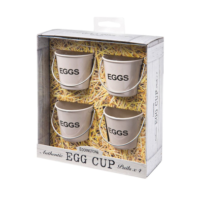Egg Cup Pails / Buckets Cream (Pack 4)