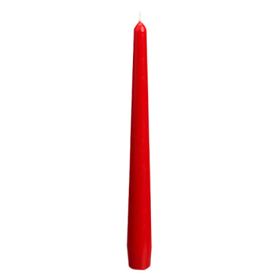 Bolsius Tapered Candles Red 23 x 240mm (Pack 100)
