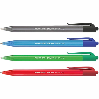 Paper Mate InkJoy Retractable Ball Pen 100 RT (Pack 8)