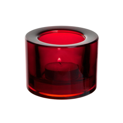 Chunky Tealight Holder - Red