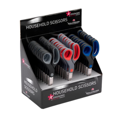 Household Scissors in Assorted Colours 8"