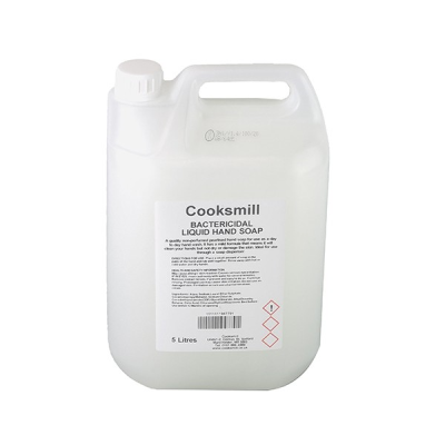 Cooksmill Antibacterial Liquid Hand Soap Unperfumed (5 Litre)