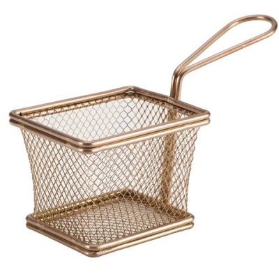Serving Fry Basket Copper 10 x 8 x 7.5cm