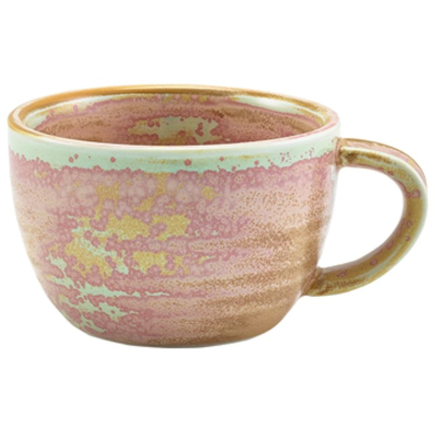 Genware Terra Porcelain Rose Coffee Cup 22cl / 7.75oz (Pack 6)