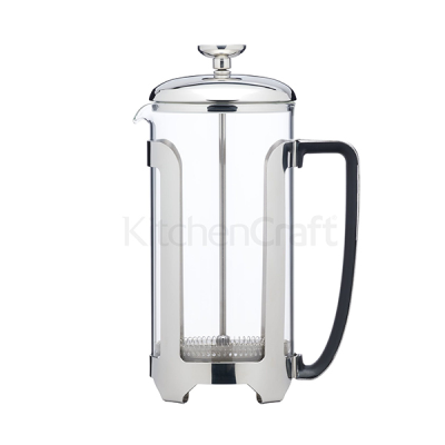 KitchenCraft Le'Xpress Stainless Steel Cafetieres, Eight Cup, 1 Litre