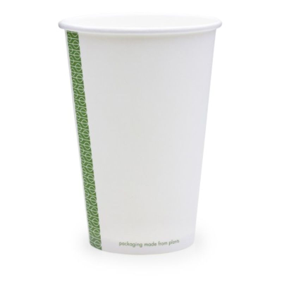 Vegware Compostable 16oz White Hot Cup (Pack 50)