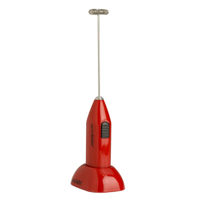 Aerolatte Milk Frother with Stand Red