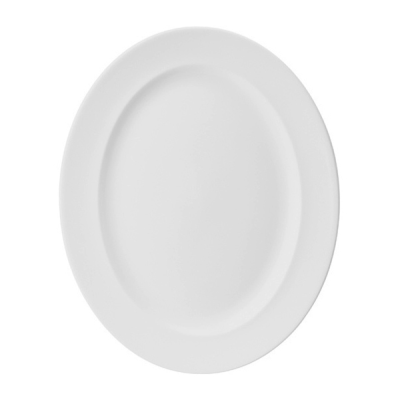 Churchil White Classic Oval Plate 14.375" (Pack 6)