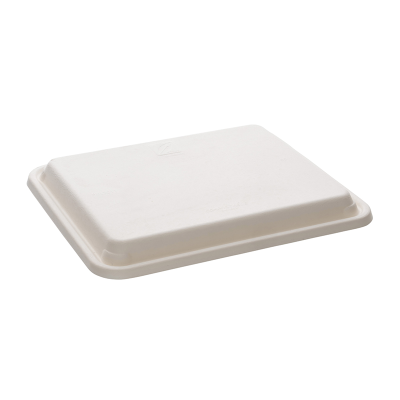 Sabert Bepulp Compostable Lid for 5 Compartment Rectangular Platter (Pack50)