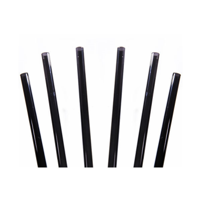 Black Memphis Slim Straws 5.5" x 4.3mm (Pack 1000)