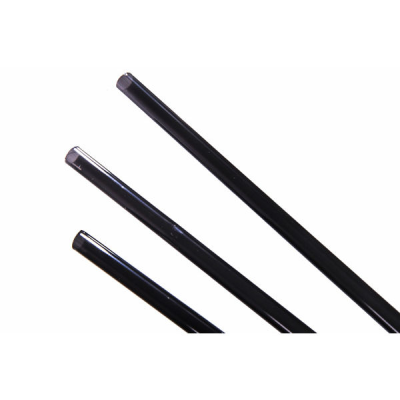 Black Collins Straws 8" x 4.3mm (Pack 1000)