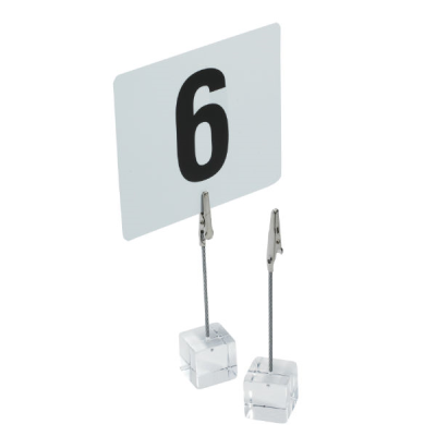 Acrylic Table Number Holder 110mm