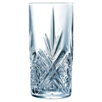 Arcoroc Broadway Crystal Cut Hiball Glass 13.5oz / 380ml (Pack6)