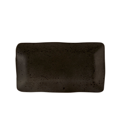 Rustico Black Ironstone Rectangular Plate 27.5 x 15.5cm