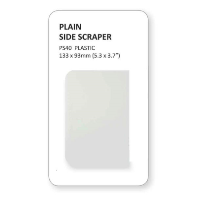 Plain Edge Plastic Side Scraper 5" x 3.5"