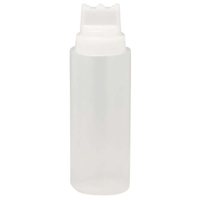 Three TipTop Clear Widemouth Squeeze Bottle 32oz