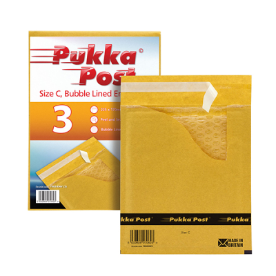 Bubble Lined Envelope Peel & Seal Size C (Pack 10)